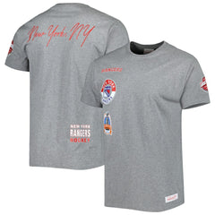 New York Rangers Mitchell & Ness City Collection T-Shirt - Heather Gray - NHL