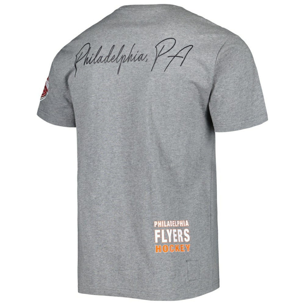 Philadelphia Flyers Mitchell & Ness City Collection T-Shirt - Heather Gray - NHL