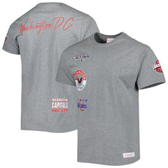 Washington Capitals Mitchell & Ness City Collection T-Shirt - Heather Gray - NHL