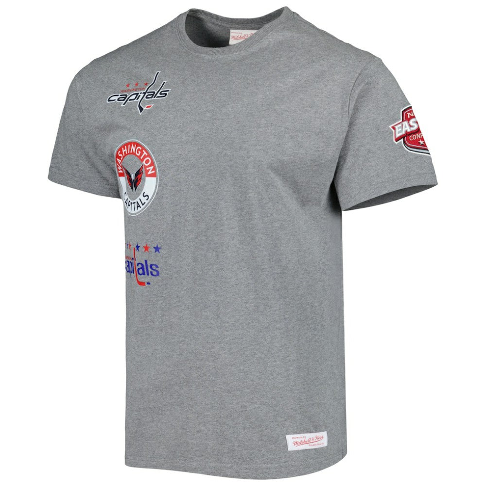 Washington Capitals Mitchell & Ness City Collection T-Shirt - Heather Gray - NHL