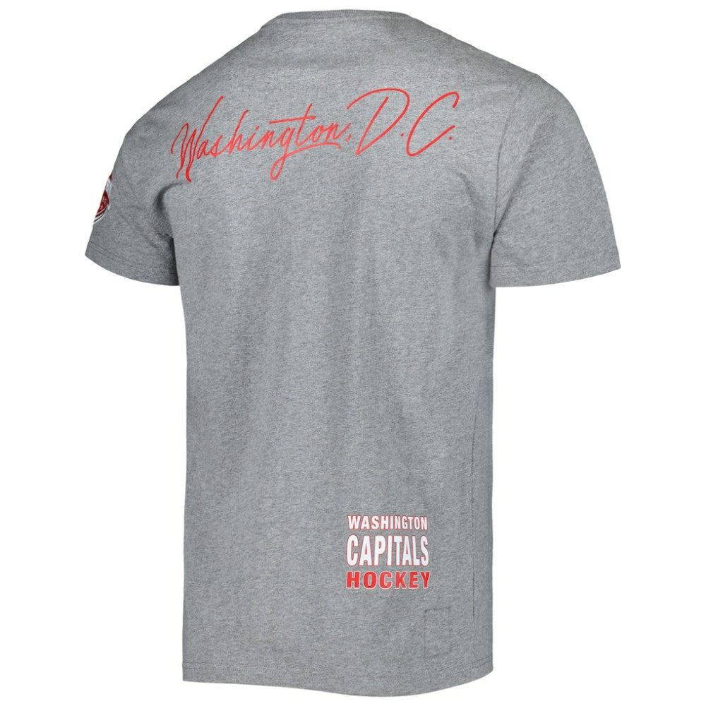 Washington Capitals Mitchell & Ness City Collection T-Shirt - Heather Gray - NHL