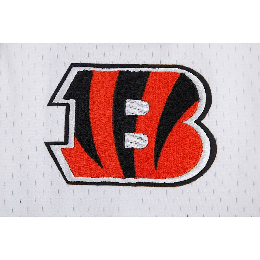 Joe Burrow Cincinnati Bengals Pro Standard Mesh Baseball Button-Up T-Shirt White | NFL