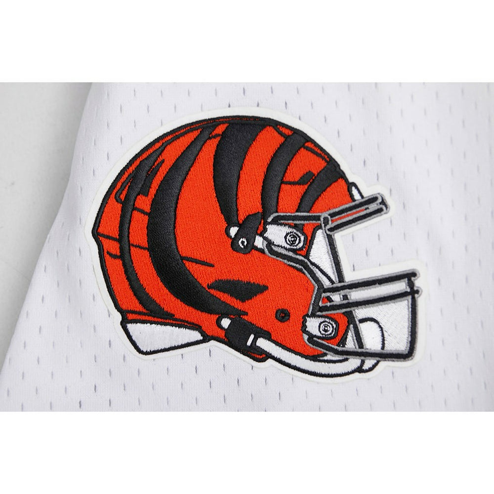 Joe Burrow Cincinnati Bengals Pro Standard Mesh Baseball Button-Up T-Shirt White | NFL