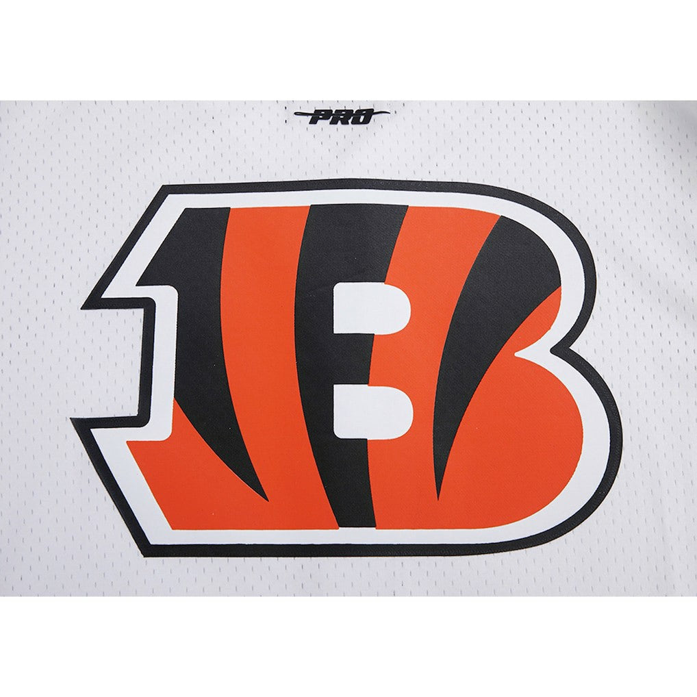 Joe Burrow Cincinnati Bengals Pro Standard Mesh Baseball Button-Up T-Shirt White | NFL