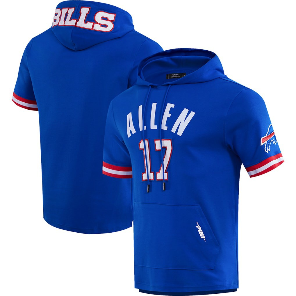 Josh Allen Buffalo Bills Pro Standard Player Name & Number Hoodie T-Shirt Royal | NFL