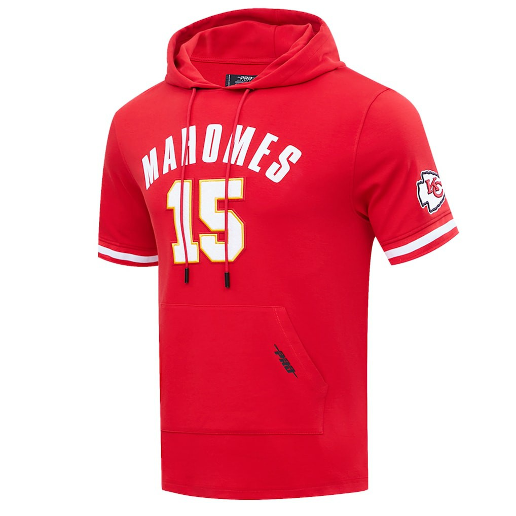 Patrick Mahomes Kansas City Chiefs Pro Standard Player Name & Number Hoodie T-Shirt Red | NFL