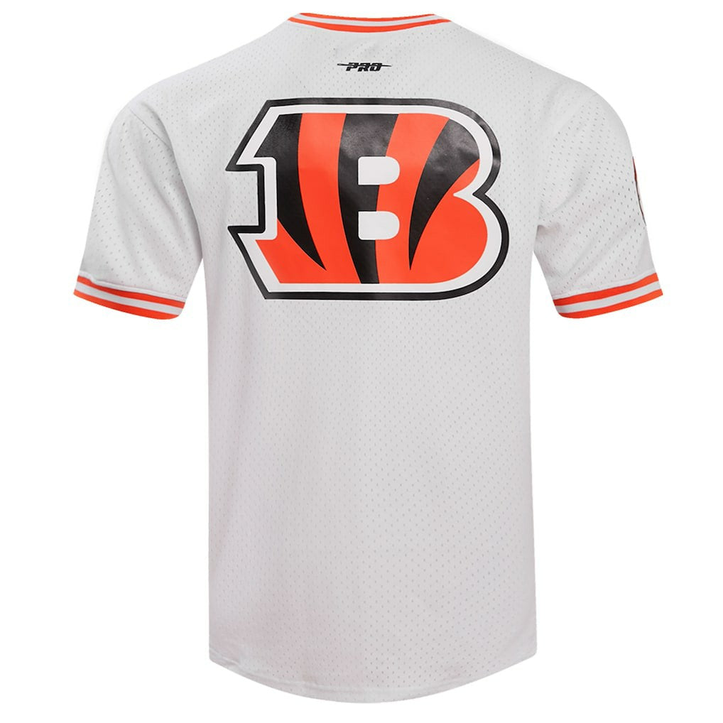 Joe Burrow Cincinnati Bengals Pro Standard Player Name & Number Mesh T-Shirt White | NFL