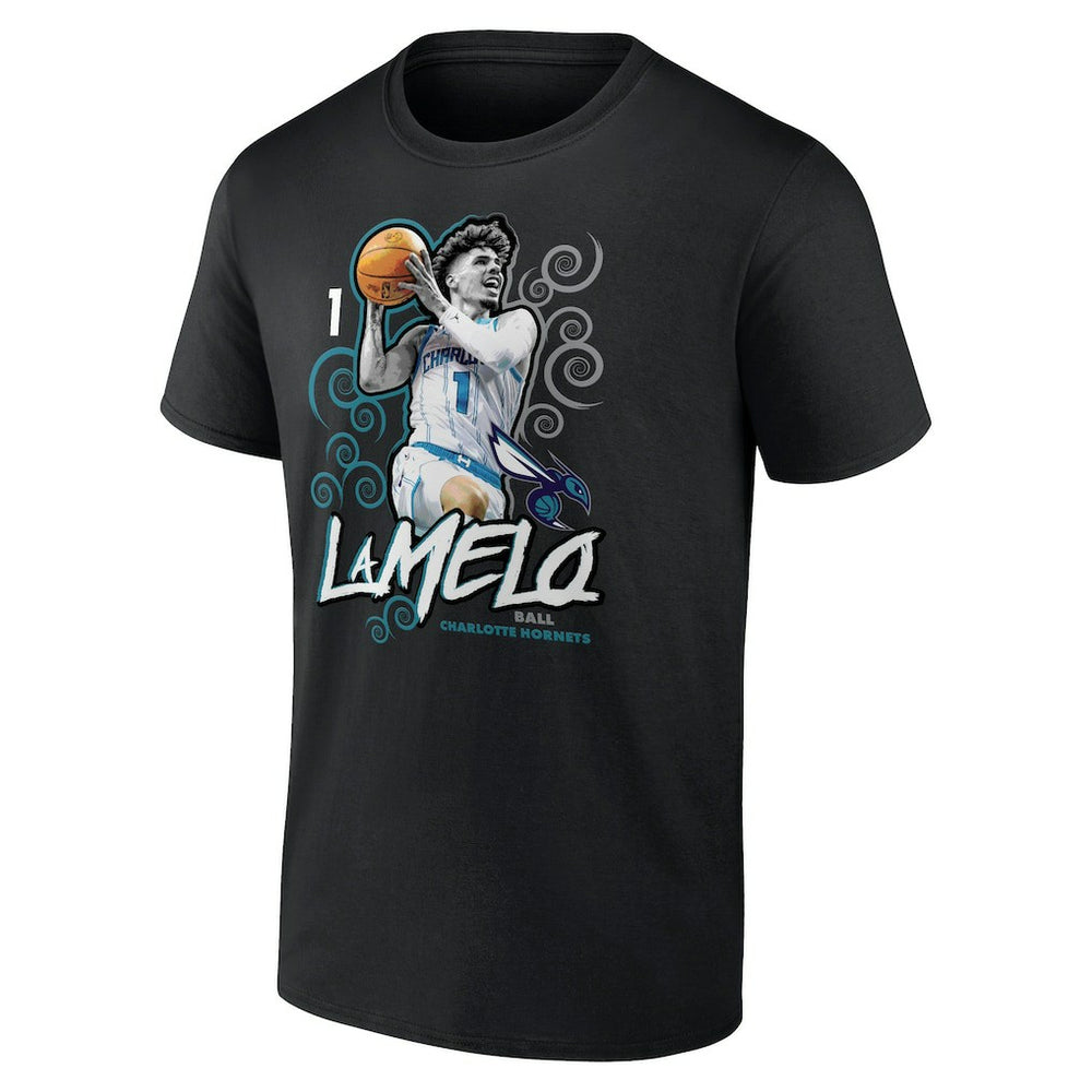 LaMelo Ball Charlotte Hornets Player Name & Number Competitor T-Shirt Black - NBA