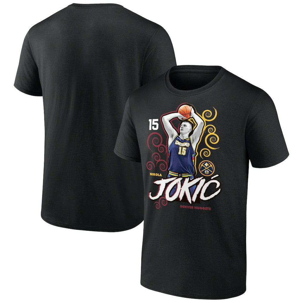 Nikola Jokic Denver Nuggets Competitor T-Shirt Black - NBA