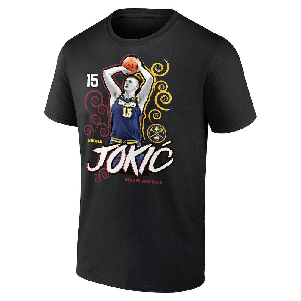 Nikola Jokic Denver Nuggets Competitor T-Shirt Black - NBA