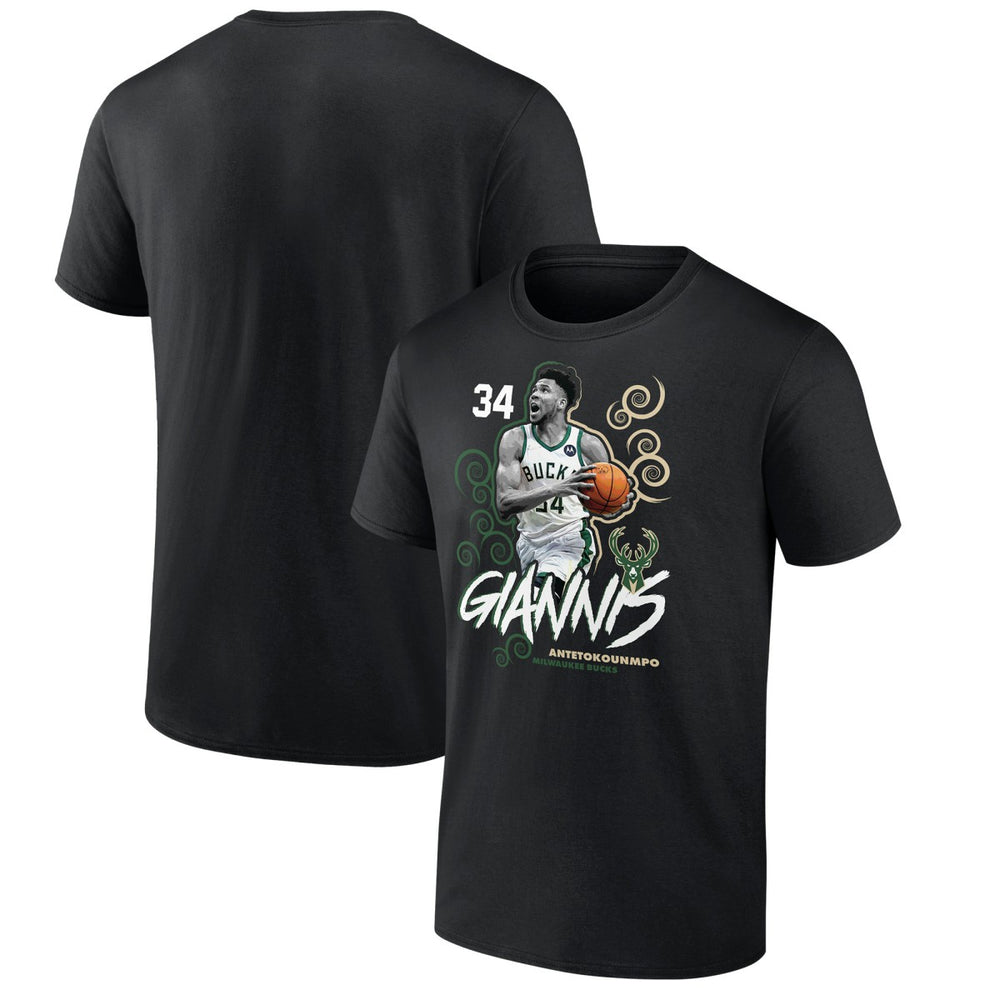 Giannis Antetokounmpo Milwaukee Bucks Competitor T-Shirt Black - NBA