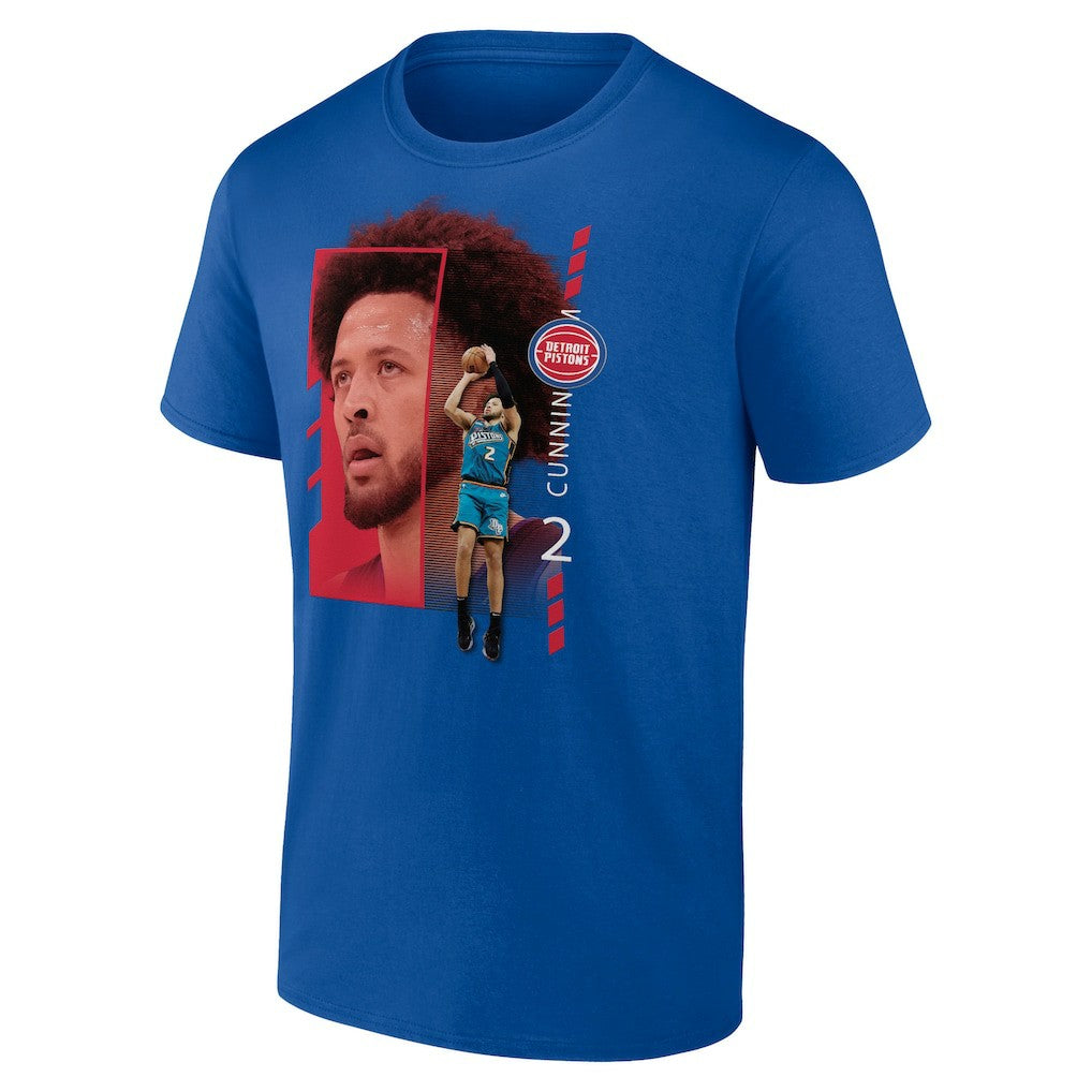 Cade Cunningham Detroit Pistons Jump Pass T-Shirt Royal - NBA