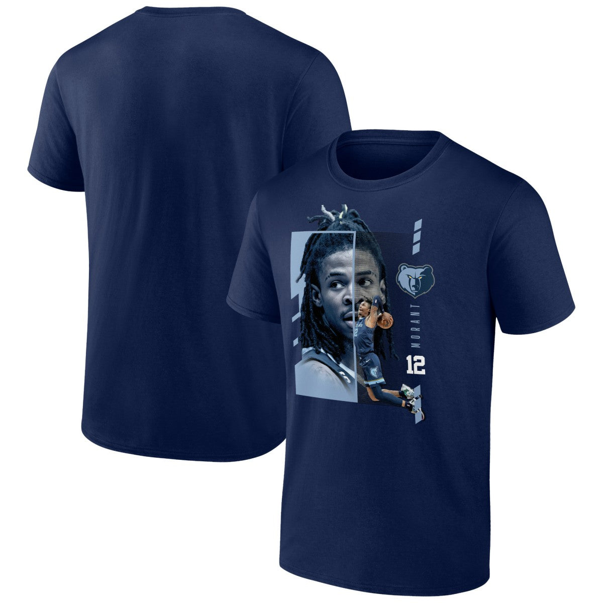 Ja Morant Memphis Grizzlies Jump Pass T-Shirt Navy - NBA