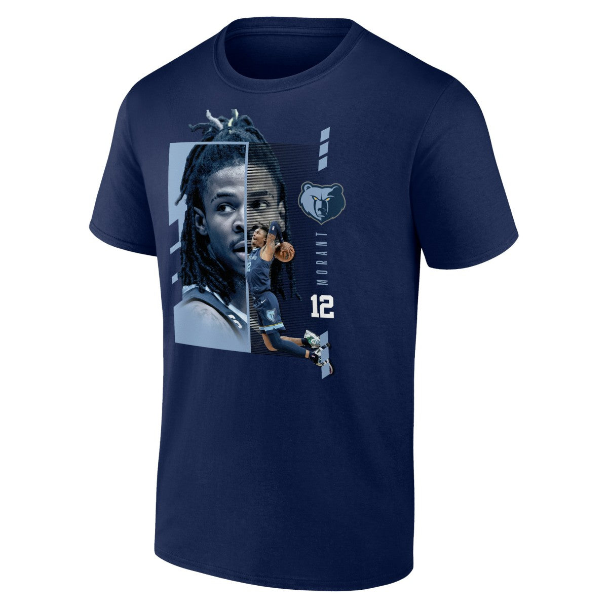 Ja Morant Memphis Grizzlies Jump Pass T-Shirt Navy - NBA