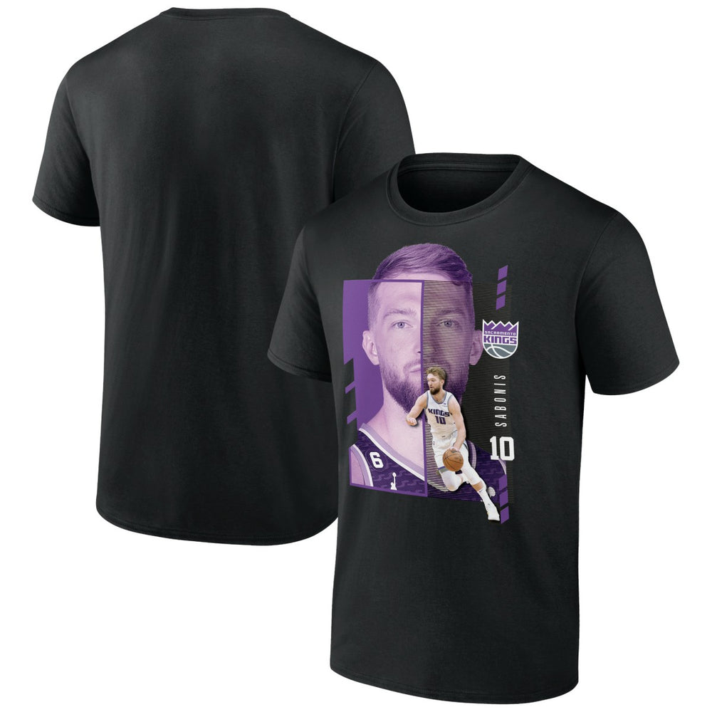 Domantas Sabonis Sacramento Kings Jump Pass T-Shirt Black - NBA