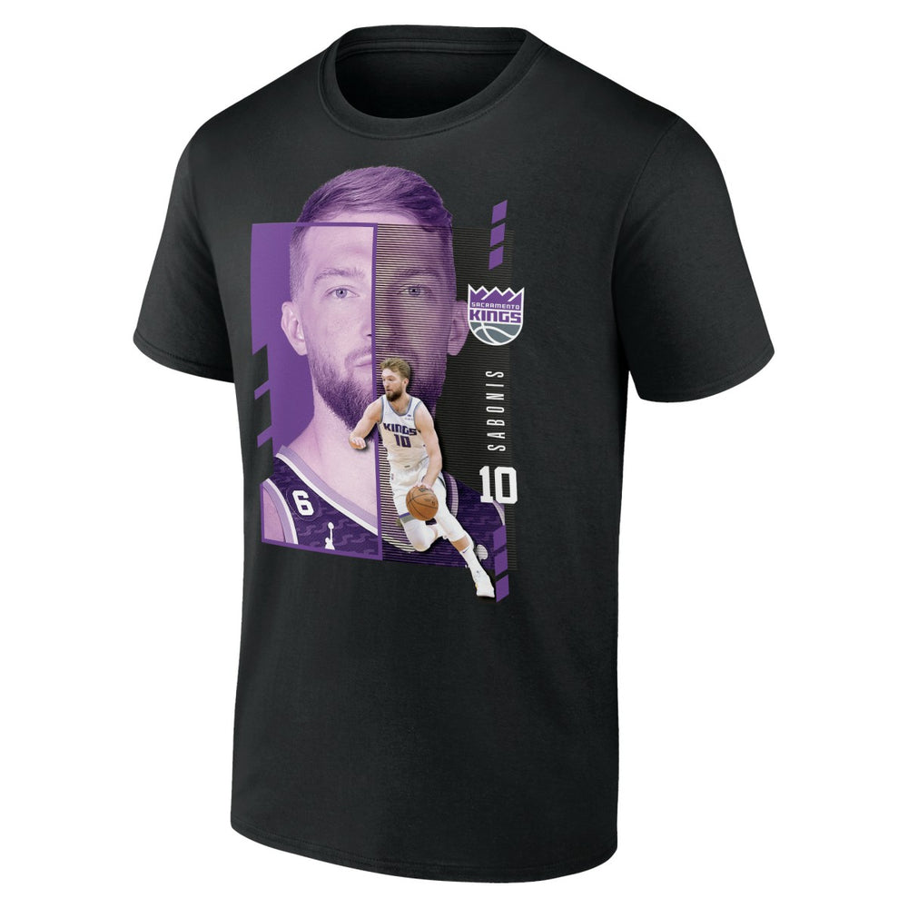 Domantas Sabonis Sacramento Kings Jump Pass T-Shirt Black - NBA