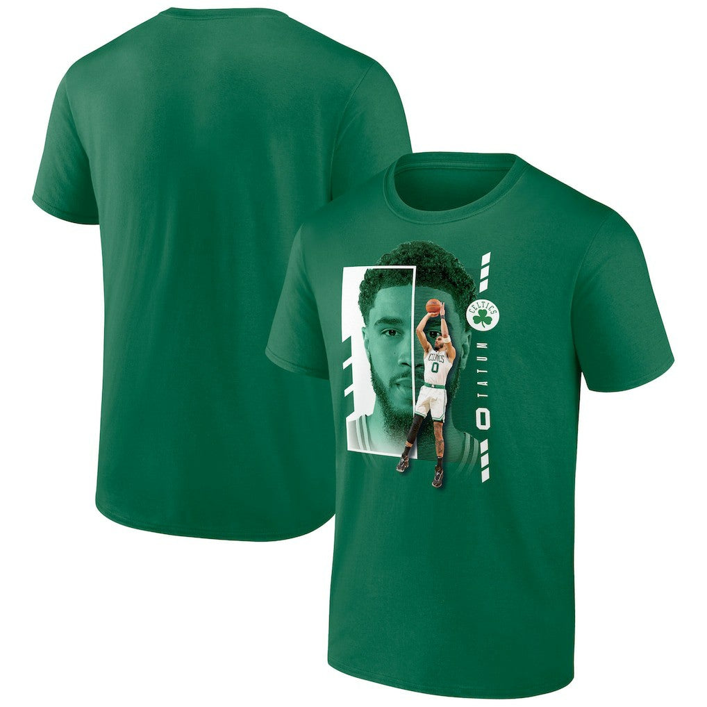Jayson Tatum Boston Celtics Jump Pass T-Shirt Green - NBA