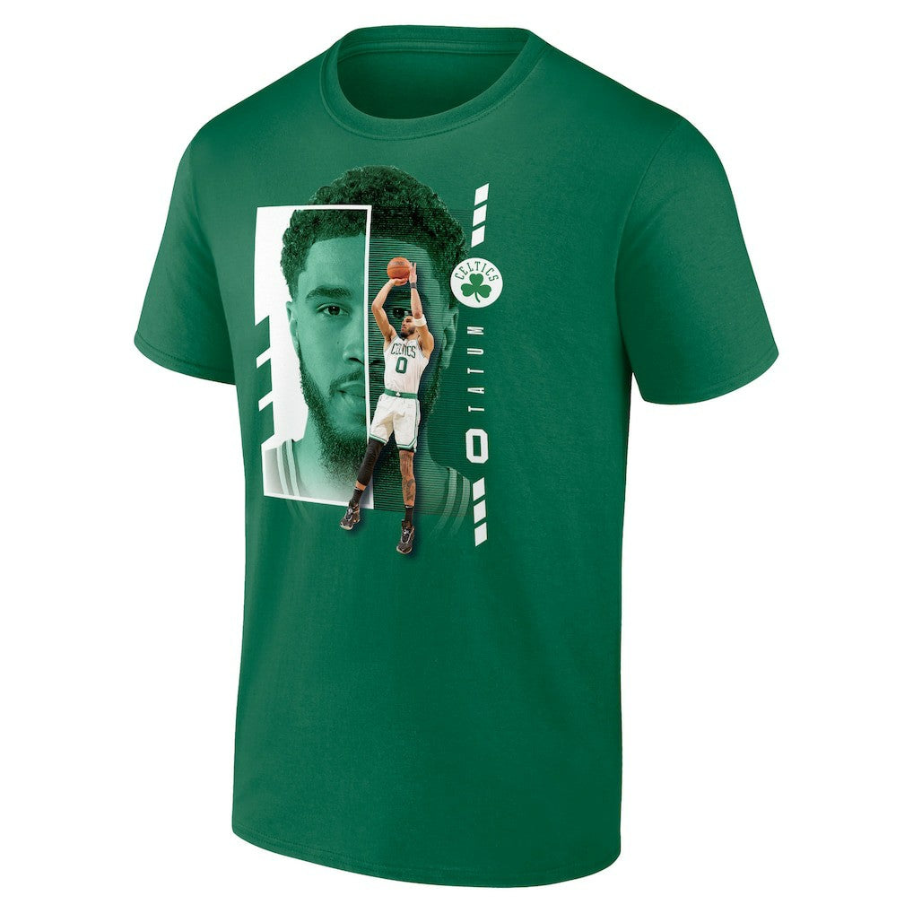 Jayson Tatum Boston Celtics Jump Pass T-Shirt Green - NBA