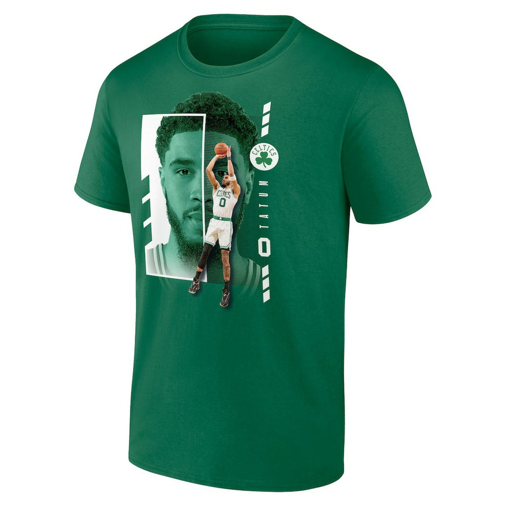 Jayson Tatum Boston Celtics Jump Pass T-Shirt Green - NBA