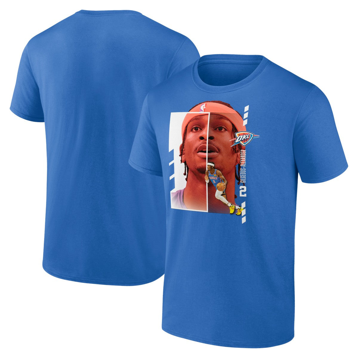 Shai Gilgeous-Alexander Oklahoma City Thunder Player Name & Number Jump Pass T-shirt Blue - NBA