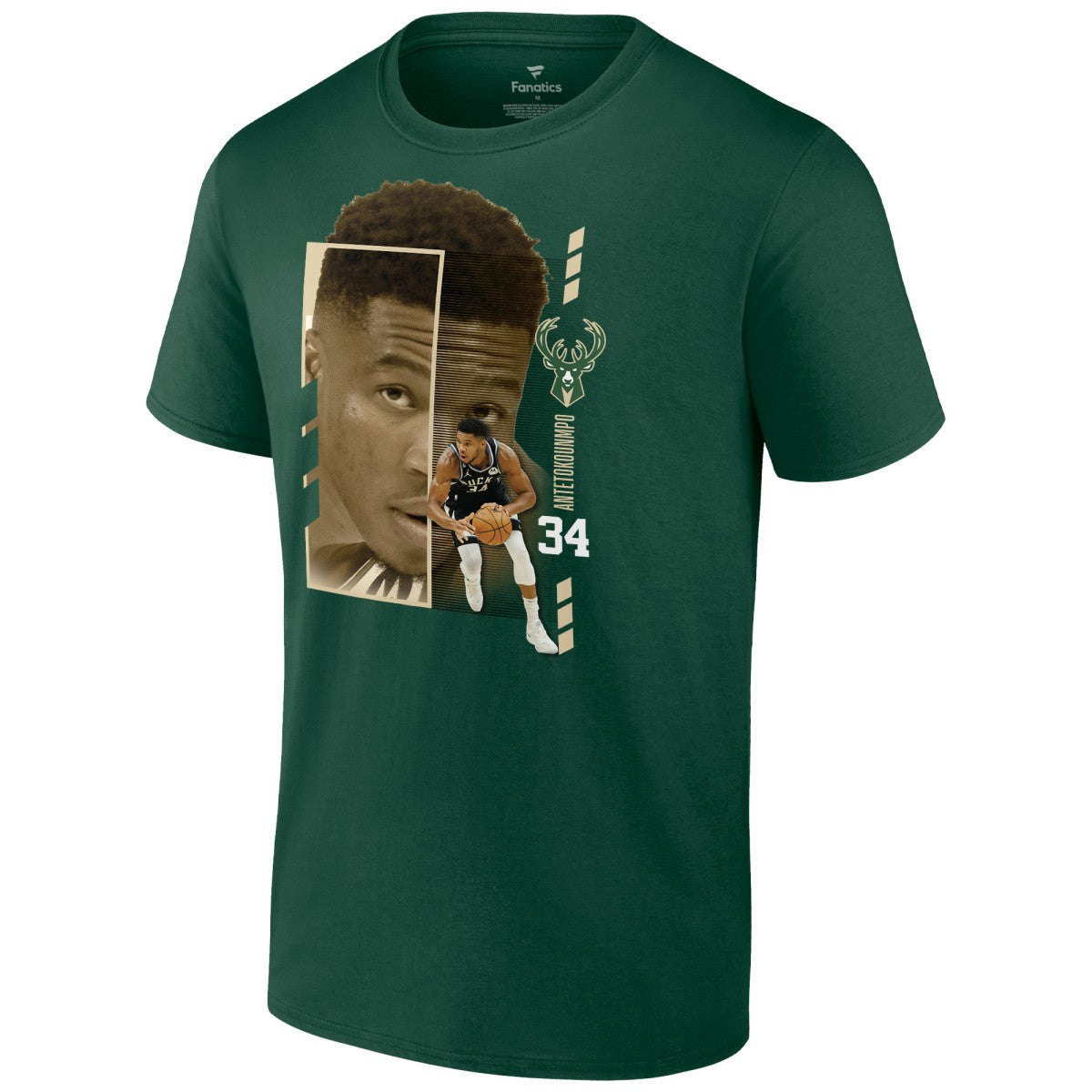 Giannis Antetokounmpo Milwaukee Bucks Jump Pass T-Shirt Green - NBA