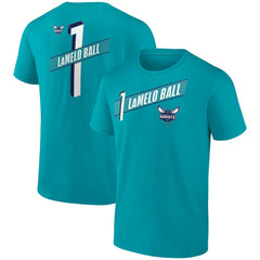 LaMelo Ball Charlotte Hornets Full-Court Press Name & Number T-Shirt Aqua - NBA
