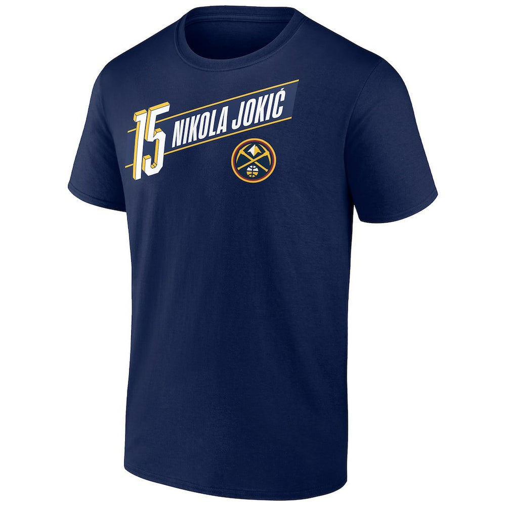 Nikola Jokic Denver Nuggets Full-Court Press Name & Number T-Shirt Navy - NBA