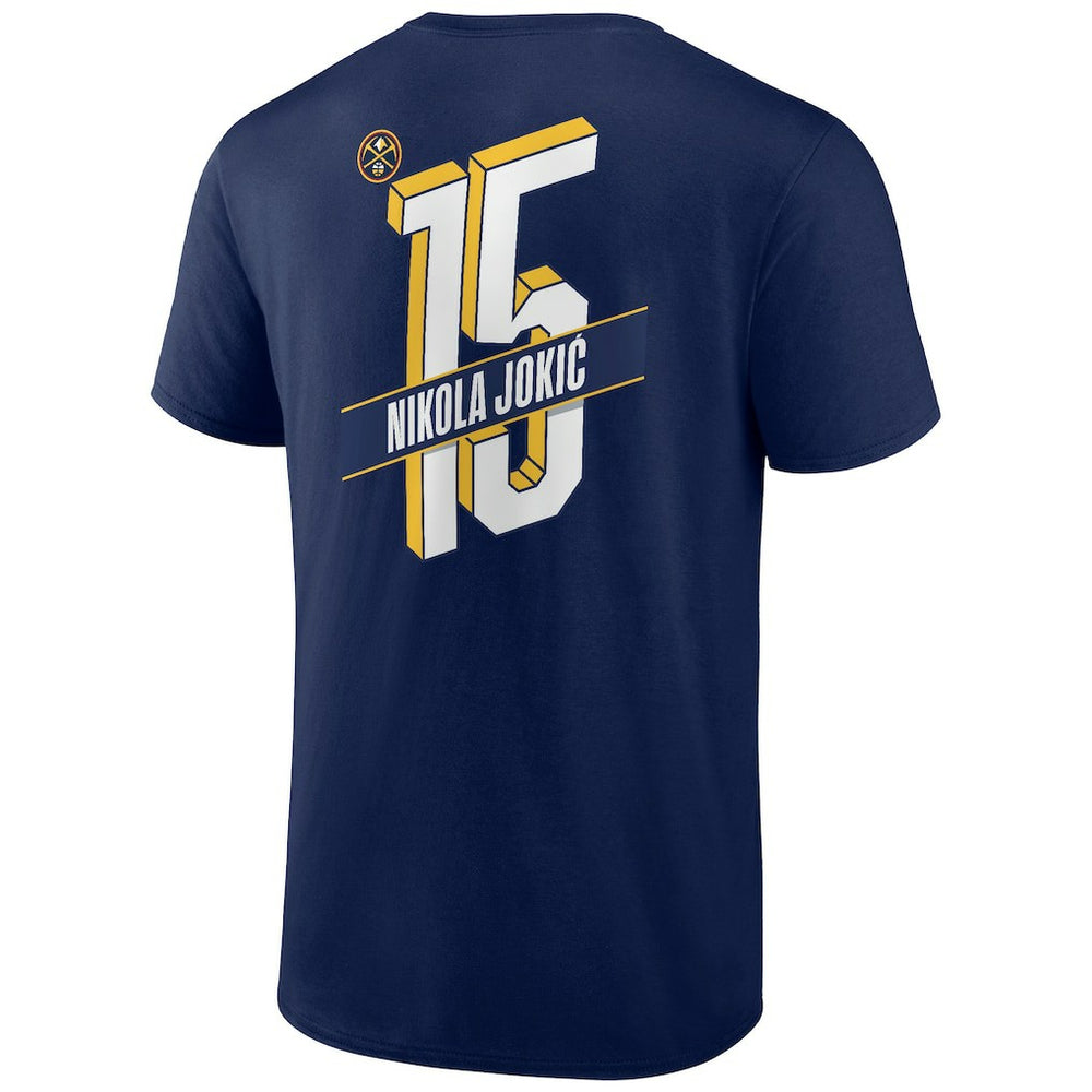 Nikola Jokic Denver Nuggets Full-Court Press Name & Number T-Shirt Navy - NBA