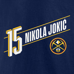 Nikola Jokic Denver Nuggets Full-Court Press Name & Number T-Shirt Navy - NBA