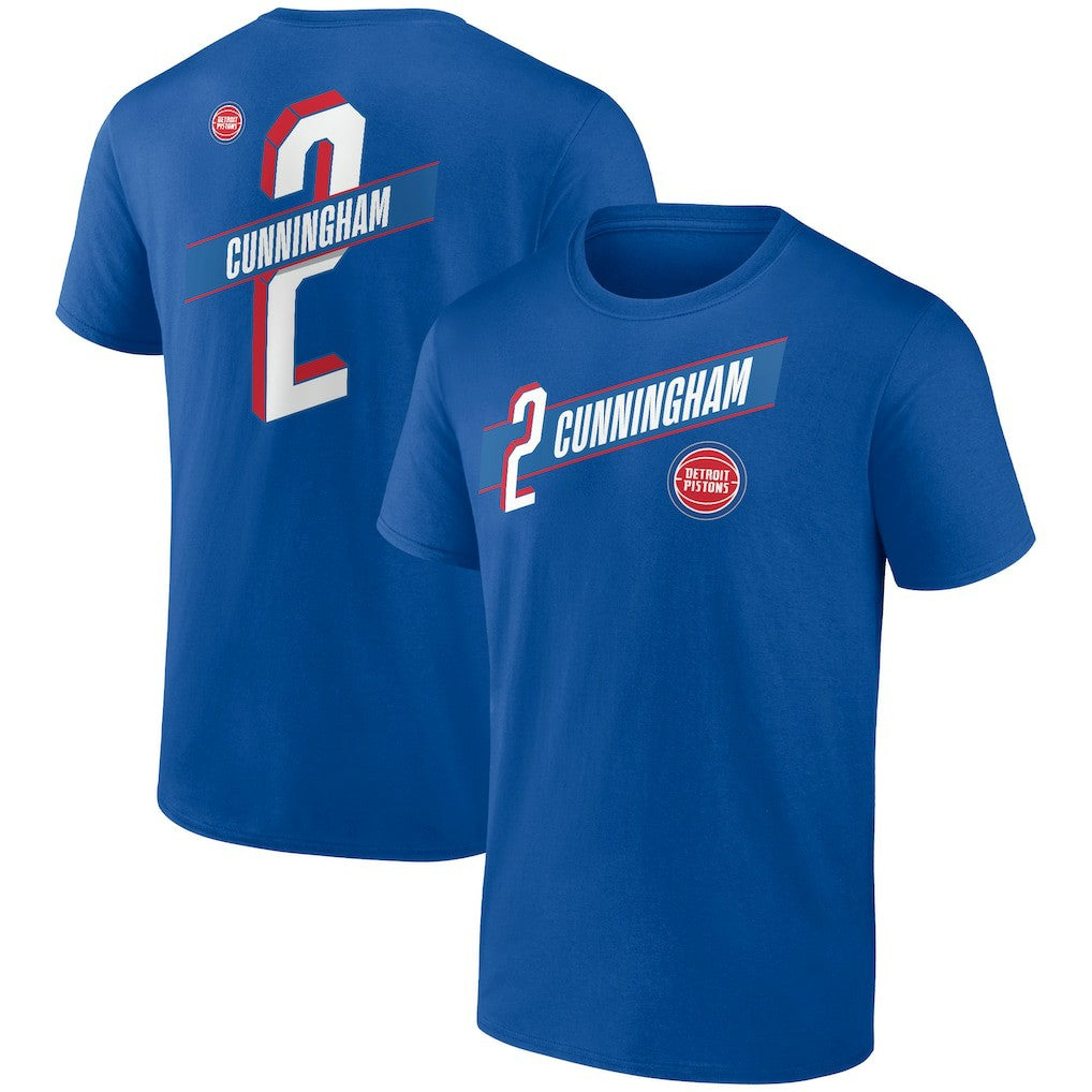 Cade Cunningham Detroit Pistons Full-Court Press Name & Number T-Shirt Royal - NBA