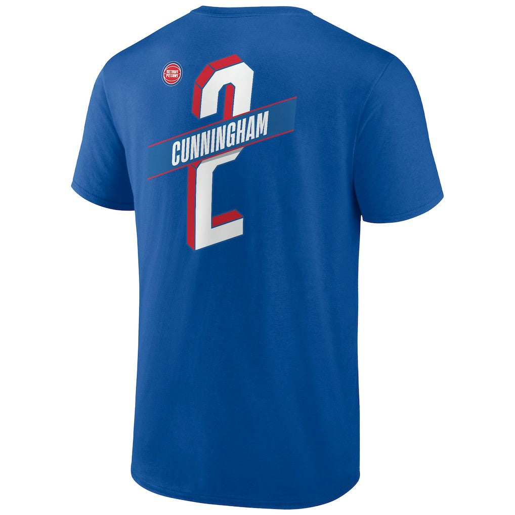 Cade Cunningham Detroit Pistons Full-Court Press Name & Number T-Shirt Royal - NBA