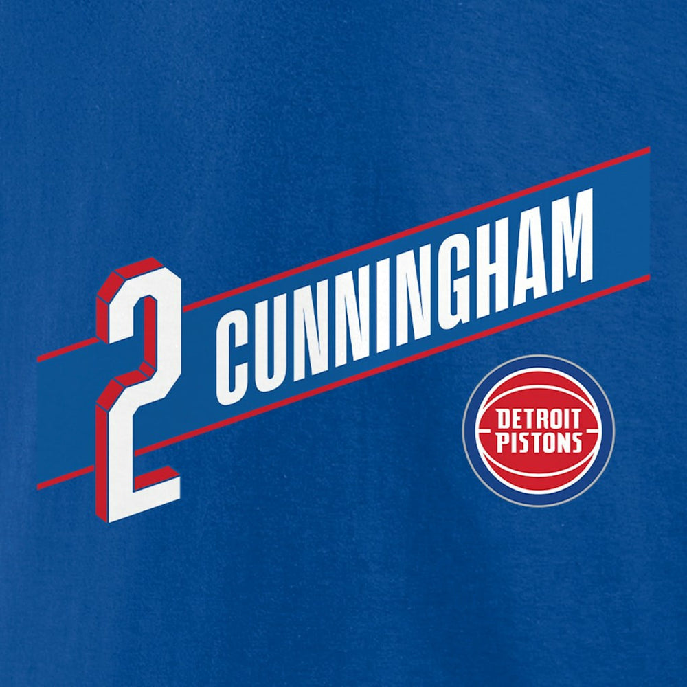 Cade Cunningham Detroit Pistons Full-Court Press Name & Number T-Shirt Royal - NBA
