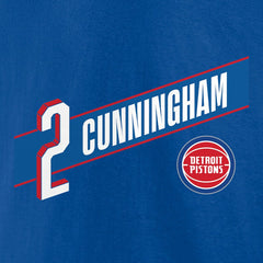 Cade Cunningham Detroit Pistons Full-Court Press Name & Number T-Shirt Royal - NBA