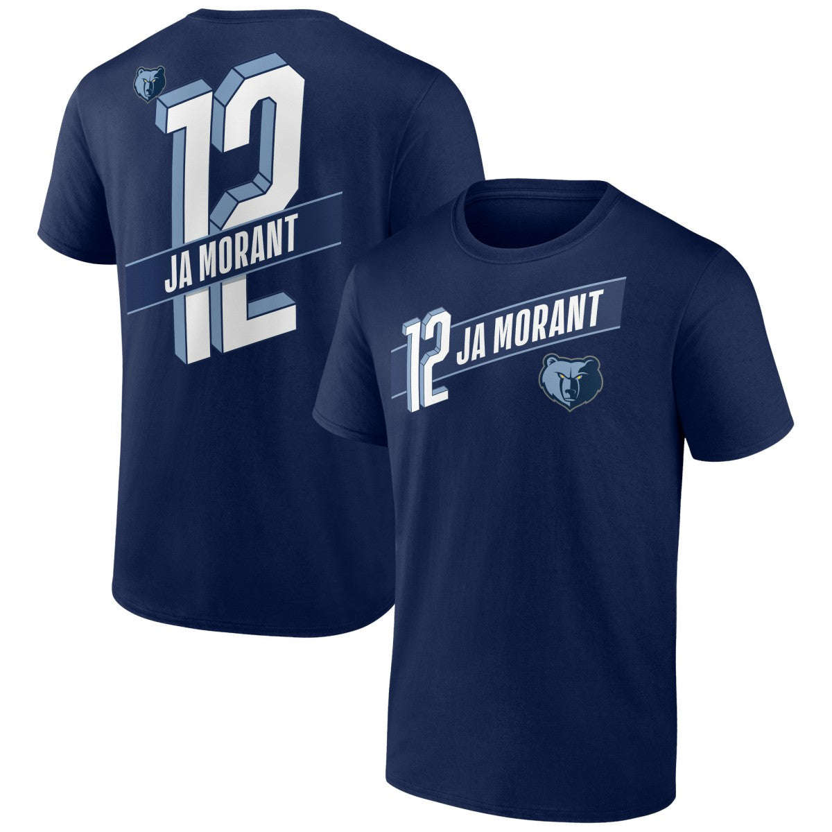 Ja Morant Memphis Grizzlies Full-Court Press Name & Number T-Shirt Navy - NBA