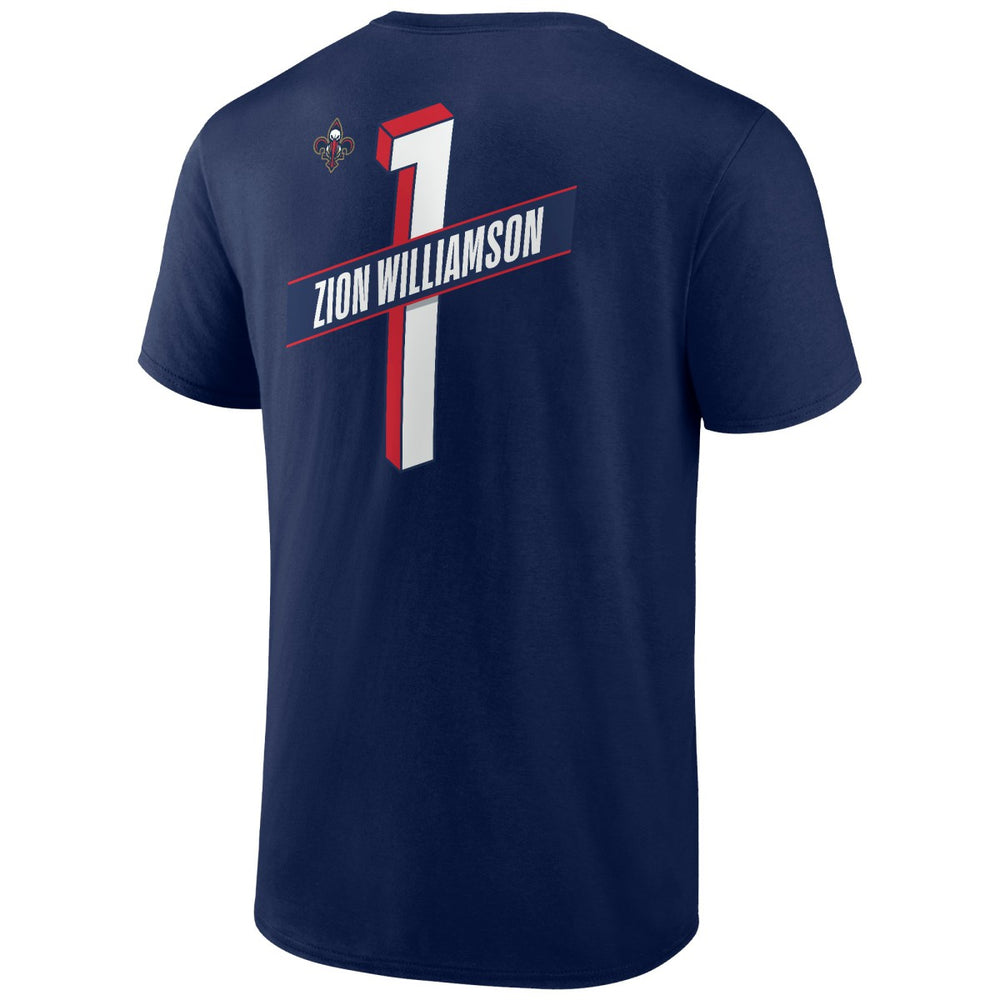 Zion Williamson New Orleans Pelicans Full-Court Press Name & Number T-Shirt Navy - NBA