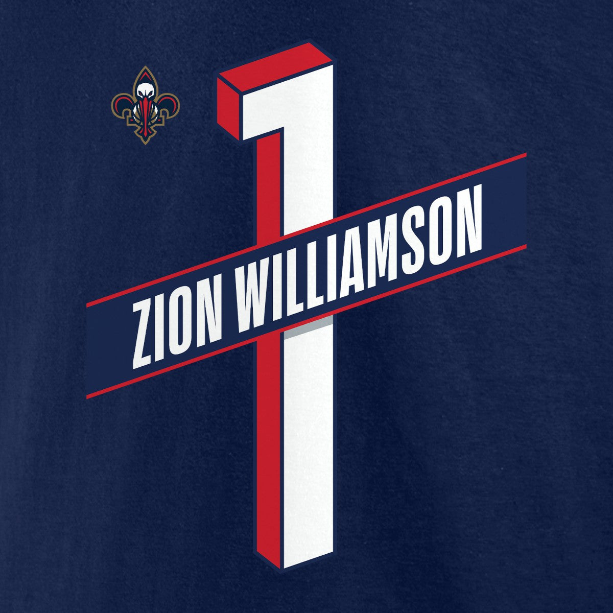 Zion Williamson New Orleans Pelicans Full-Court Press Name & Number T-Shirt Navy - NBA