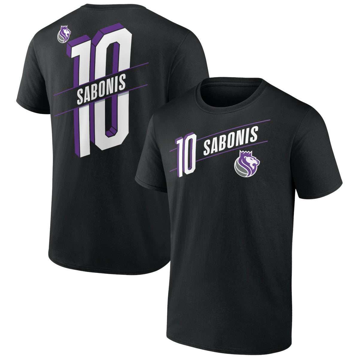 Domantas Sabonis Sacramento Kings Full-Court Press Name & Number T-Shirt Black - NBA