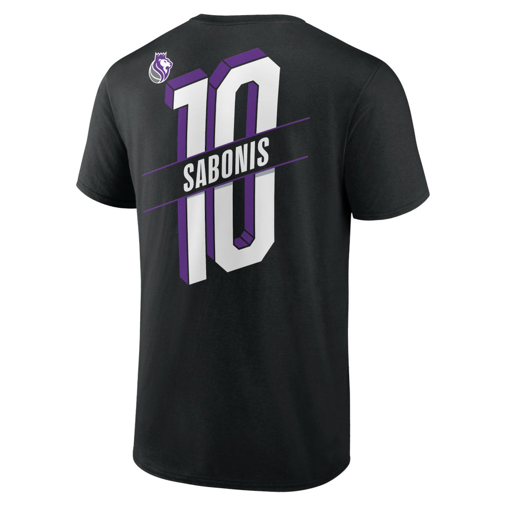 Domantas Sabonis Sacramento Kings Full-Court Press Name & Number T-Shirt Black - NBA