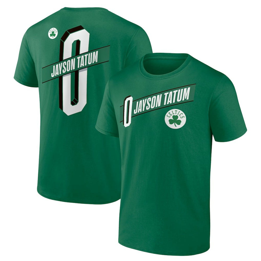 Jayson Tatum Boston Celtics Full-Court Press Name & Number T-Shirt Green - NBA