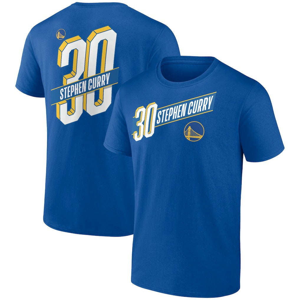 Stephen Curry Golden State Warriors Full-Court Press Name & Number T-Shirt Royal - NBA