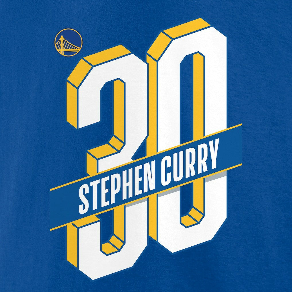 Stephen Curry Golden State Warriors Full-Court Press Name & Number T-Shirt Royal - NBA