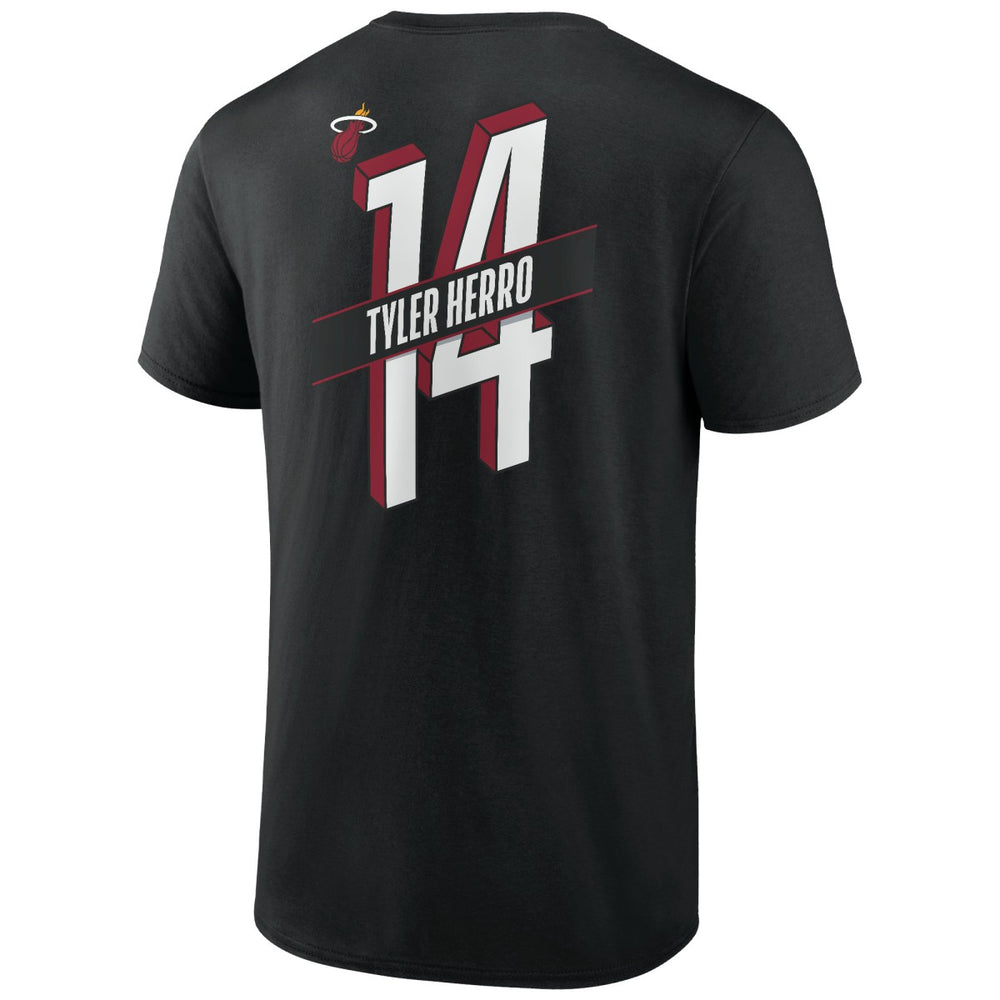Tyler Herro Miami Heat Full-Court Press Name & Number T-Shirt Black - NBA