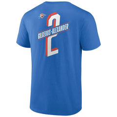 Shai Gilgeous-Alexander Oklahoma City Thunder Full-Court Press Name & Number T-Shirt Blue - NBA