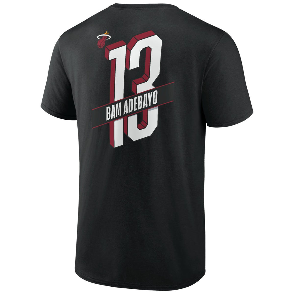 Bam Adebayo Miami Heat Full-Court Press Name & Number T-Shirt Black - NBA