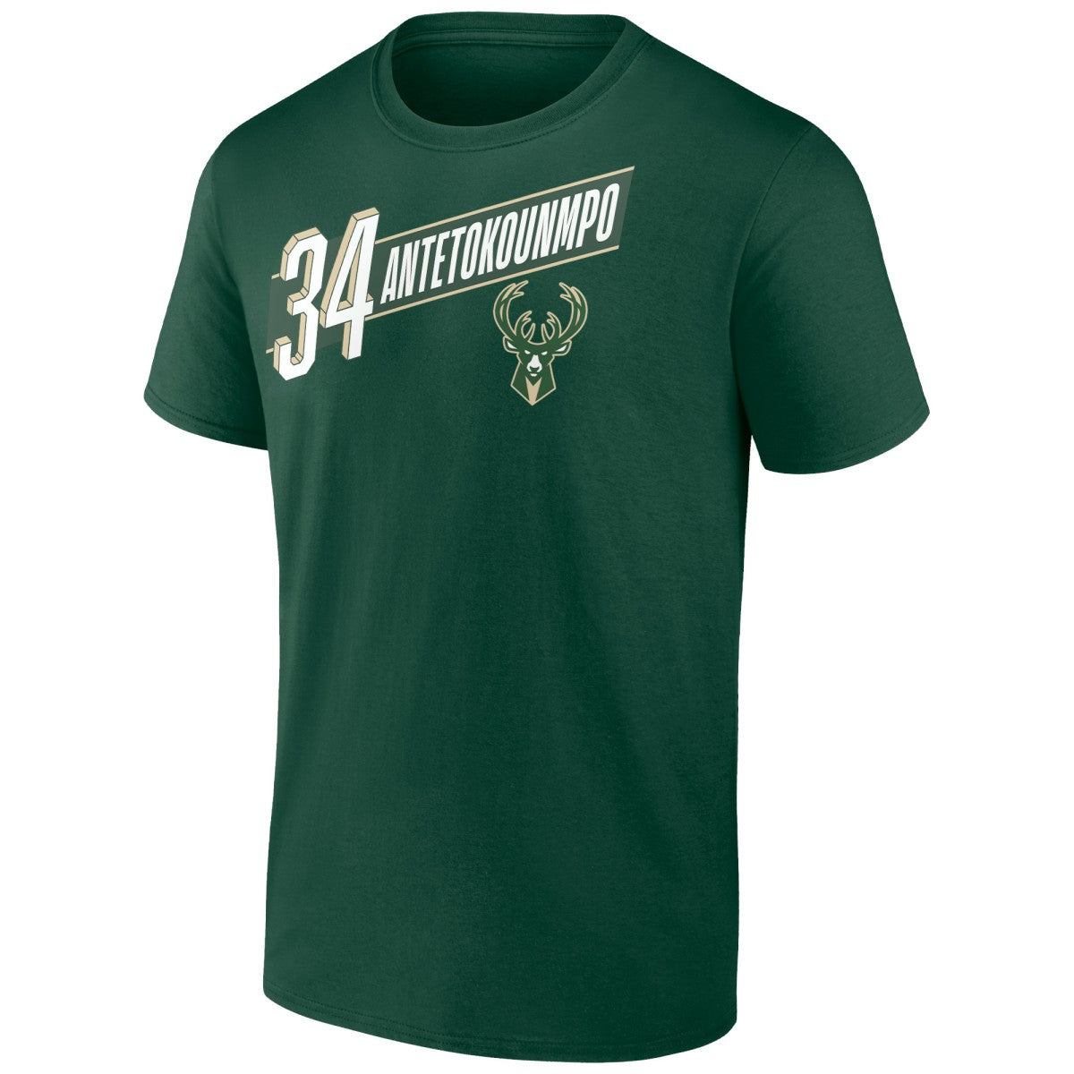 Giannis Antetokounmpo Milwaukee Bucks Full-Court Press Name & Number T-Shirt Green - NBA