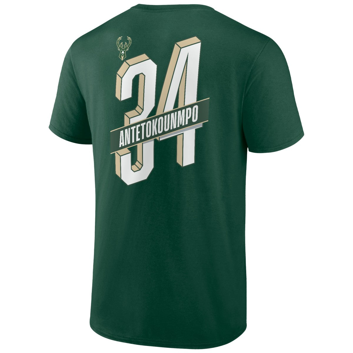 Giannis Antetokounmpo Milwaukee Bucks Full-Court Press Name & Number T-Shirt Green - NBA