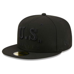 USMNT New Era Text 59FIFTY Fitted Hat Black | New Era Online