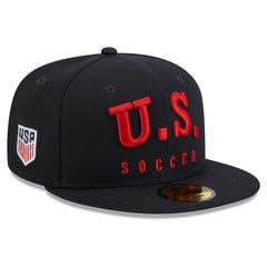 USMNT New Era Text 59FIFTY Fitted Hat Navy | New Era Sale