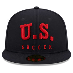 USMNT New Era Text 59FIFTY Fitted Hat Navy | New Era Sale