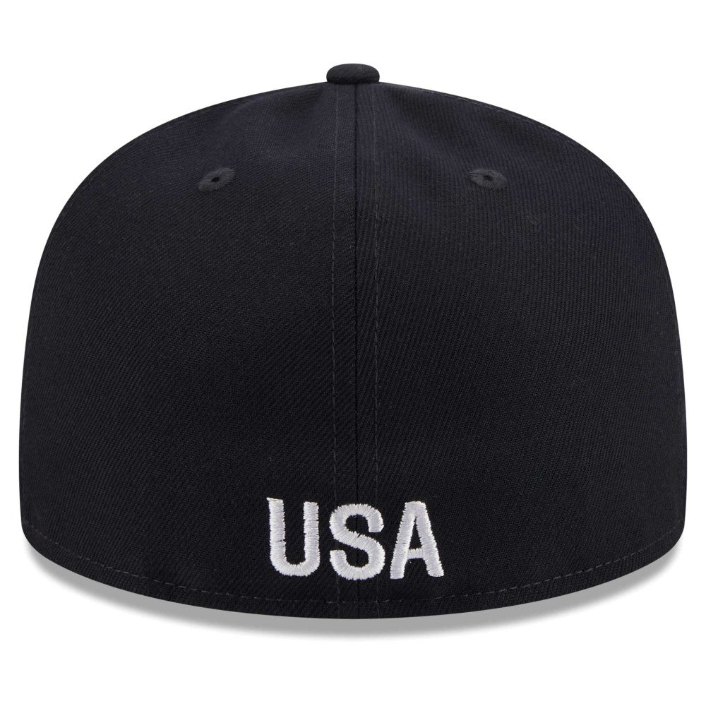 USMNT New Era Text 59FIFTY Fitted Hat Navy | New Era Sale